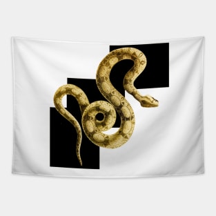 Snake on chess Tapestry