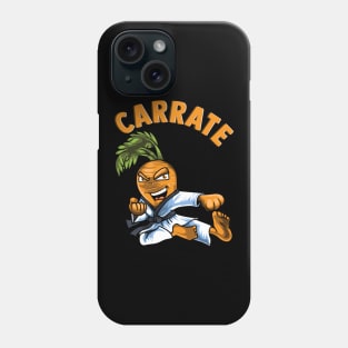 Funny Carrate Karate Carrot Pun Martial Arts Phone Case