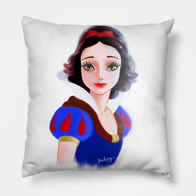 Fairest in the Land Pillow by amadeuxway