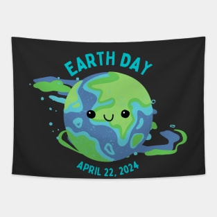 Earth Day 2024 April 22 - Cute Earth Tapestry