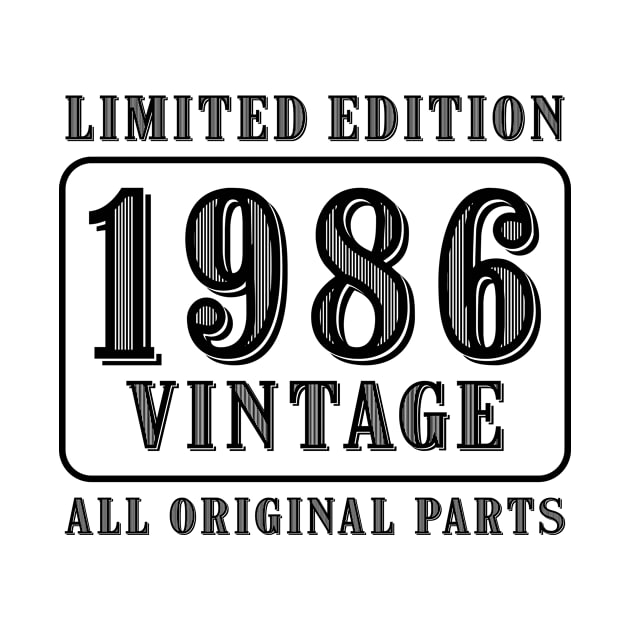 All original parts vintage 1986 limited edition birthday by colorsplash