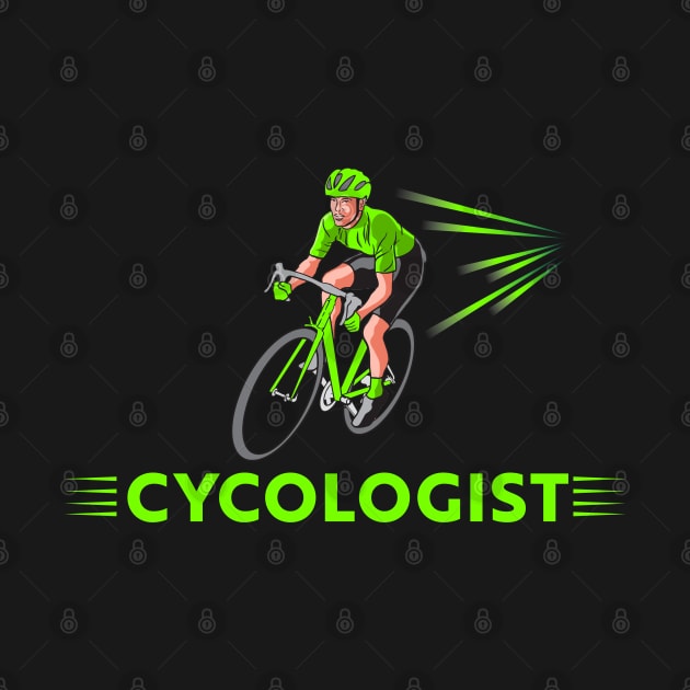 Funny Biking Cycologist shirt - Cycologist Tee Shirt by Vector Deluxe