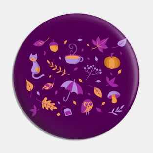 Autumn Pattern Pin