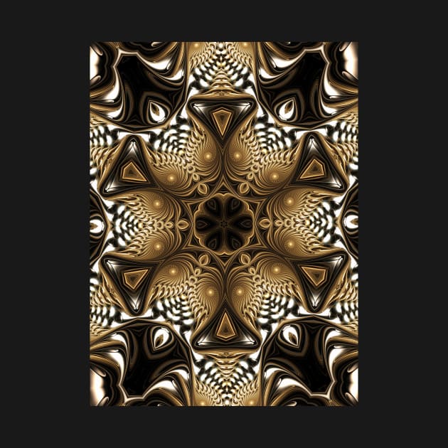 Brown and Gold Kaleidoscope by Mistywisp