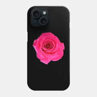 Red Rose on black Phone Case