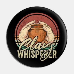 Clay Whisperer Pottery Lover Pin