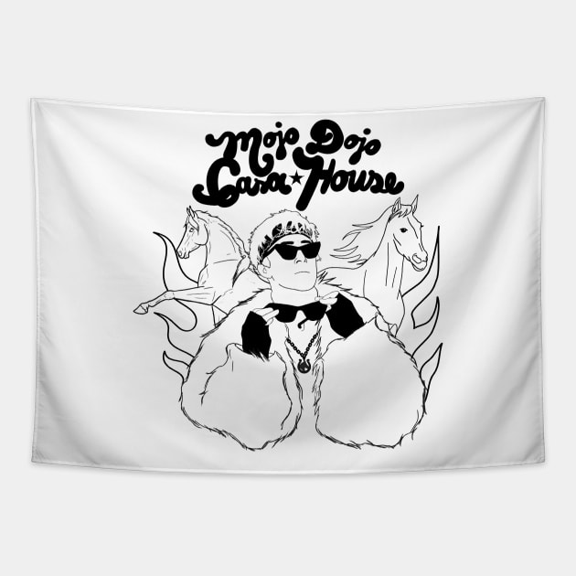 Mojo dojo casa house lineart Tapestry by shop the stan