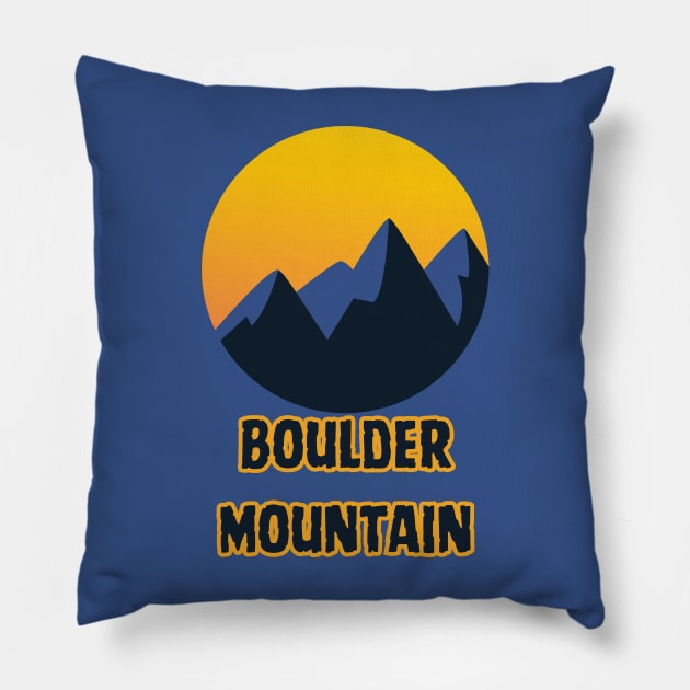 Boulder Mountain Pillow by Canada Cities