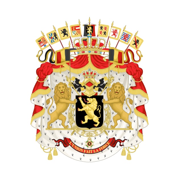 Coat of arms of Belgium by Wickedcartoons