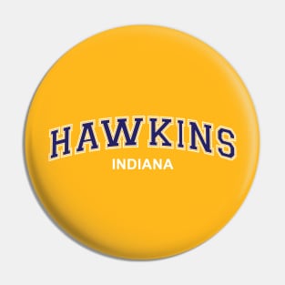 Stranger Things - Hawkins, Indiana - Varsity Style Pin