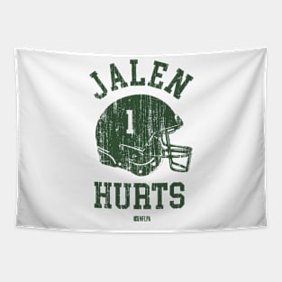 Jalen Hurts Philadelphia Helmet Font Tapestry