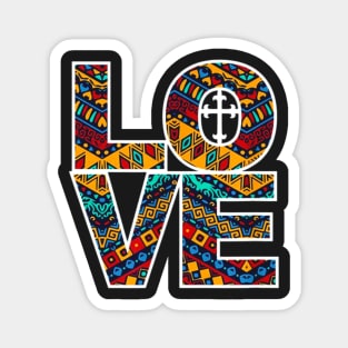 Love Colorful Christian Magnet