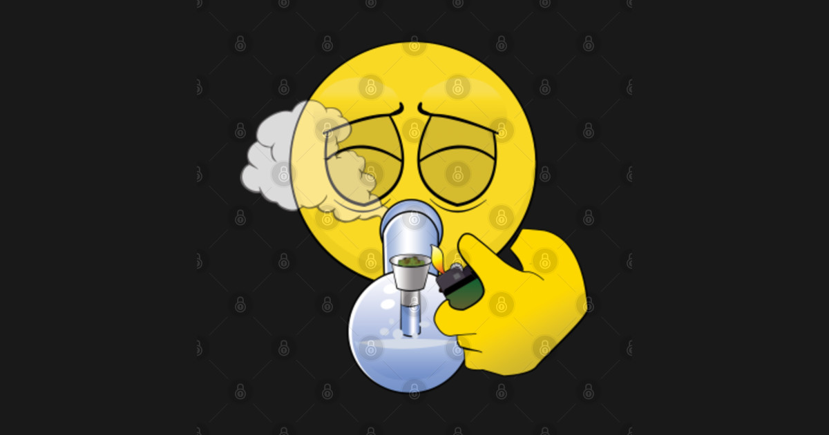 Smiley Bong Emoji Emoticons Sticker TeePublic