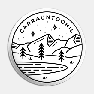 Carrauntoohil Ireland Emblem - White Pin