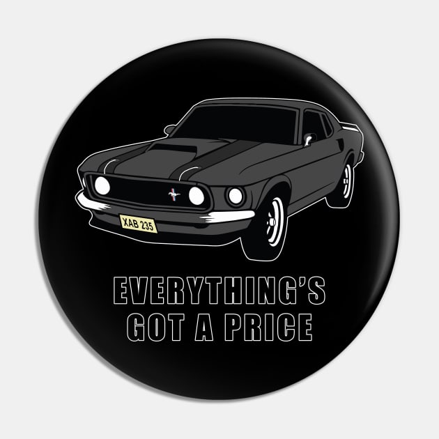 '69 Ford Mustang Pin by HellraiserDesigns