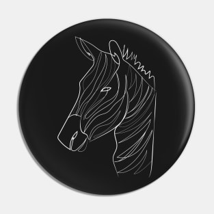 zebra animal one line art Pin