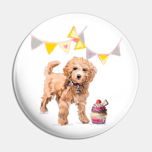 Birthday Cockapoo Pin