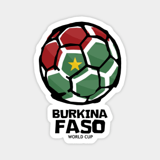 Burkina Faso Football Country Flag Magnet