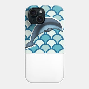 Dolphin Ocean Animal with Waves Phone Case