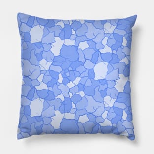 Blue Earthy Shapes Pillow