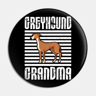 Greyhound Grandma Proud Dogs Pin