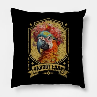 Crazy Parrot Lady Design - Bird Lover's Delight Pillow