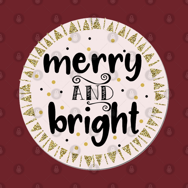 Christmas Series: Merry and bright - Merry - Phone Case