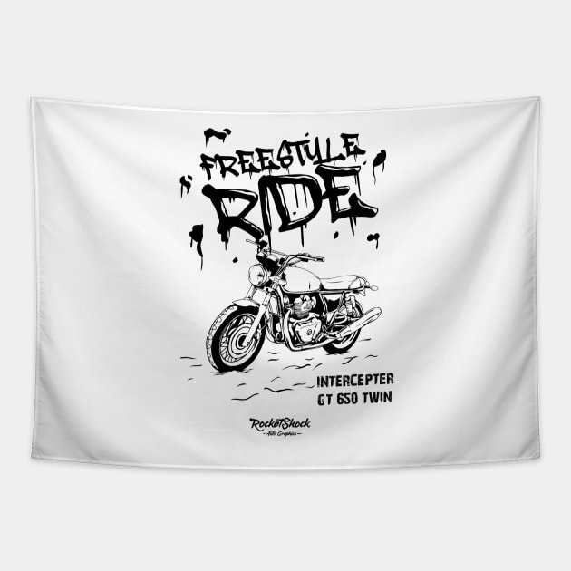 Intercepter gt 650 rider Tapestry by ASAKDESIGNS