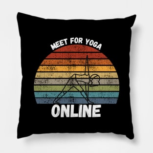 Meet For Yoga Online Pillow