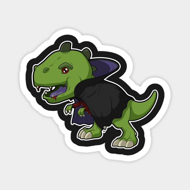 Dino Dracula Magnet by DinoTropolis