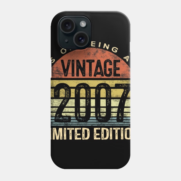 13 Year Old Gifts Vintage 2007 Limited Edition 13th Birthday T shirt Phone Case by Tisine