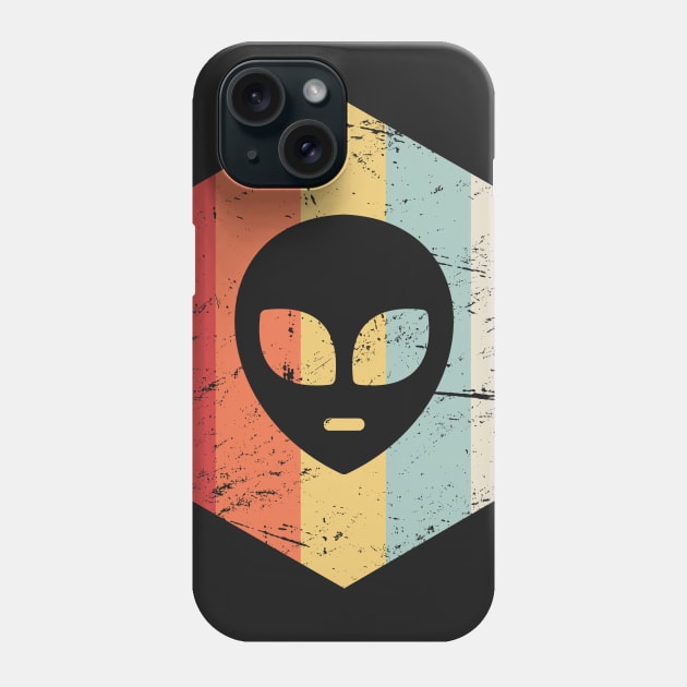 Retro Alien UFO Icon Phone Case by MeatMan