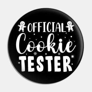 Official Cookie Tester Christmas Baking Team Gift Pin