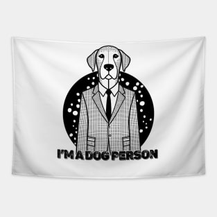 I'm A Dog Person Funny And Cute Dog Lover Tapestry