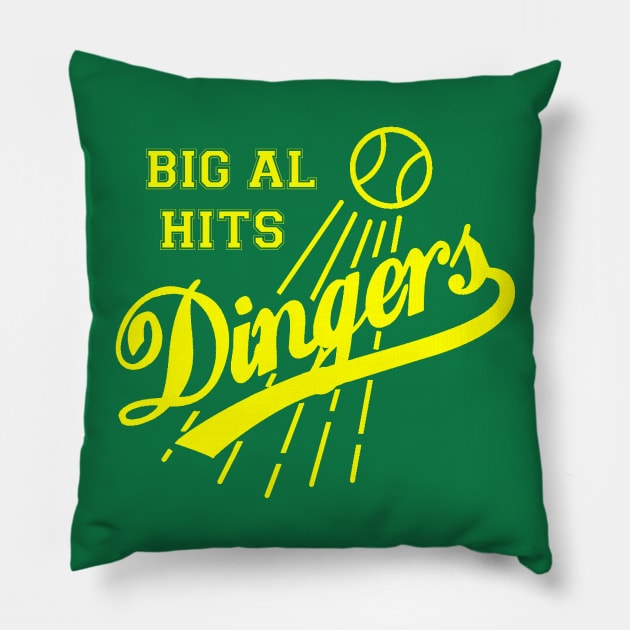 BIG AL HITS DINGERS Pillow by thedeuce