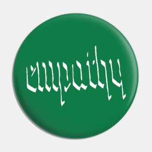 Empathy white Pin