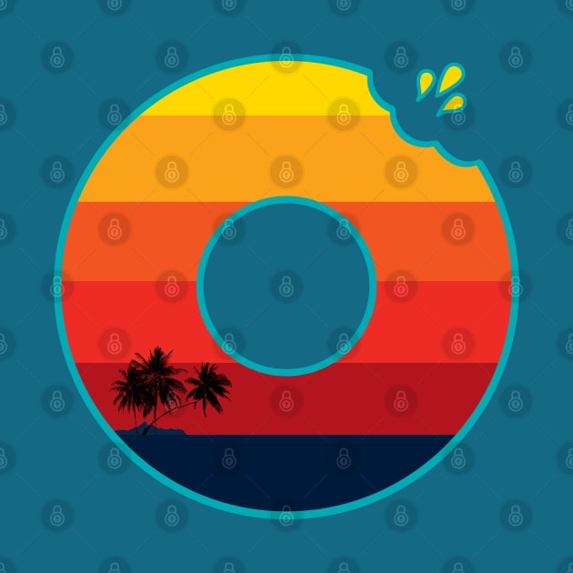 retrowave donut by necroembers art