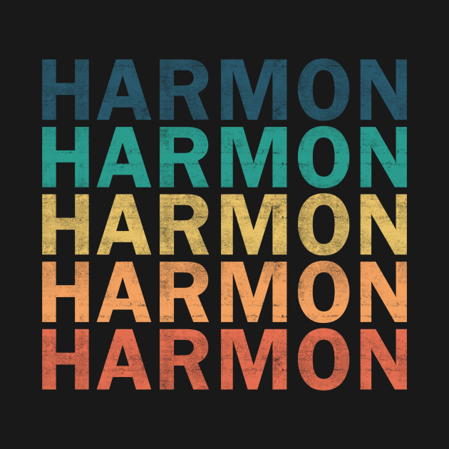 Harmon Name T Shirt - Harmon Vintage Retro Name Gift Item Tee by henrietacharthadfield