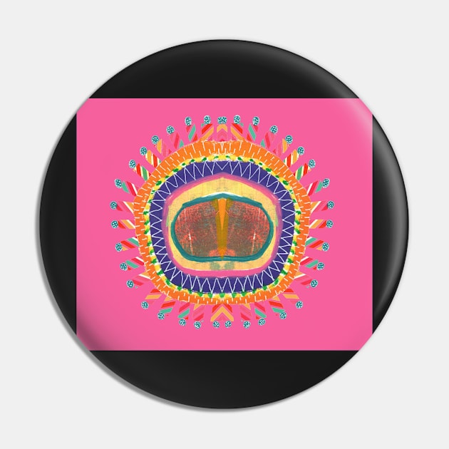 Funky Boho Mandala #3 Pin by MarcyBrennanArt