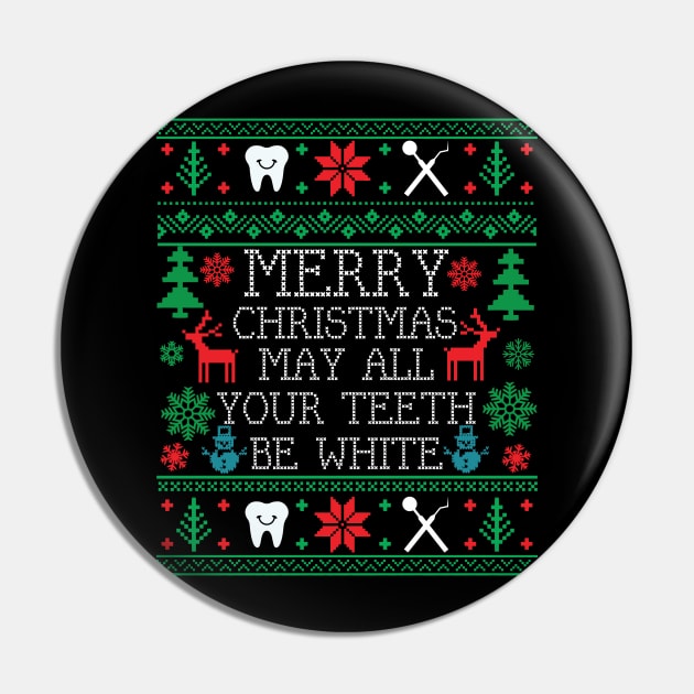 Christmas Dentist Dental Hygienist Assistant Ugly Christmas Pin by mrsmitful01