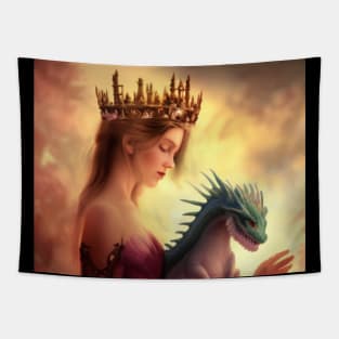 Dragon Queen with Dragon Tapestry