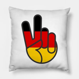 OldSalt German Flag Peace Sign Pillow