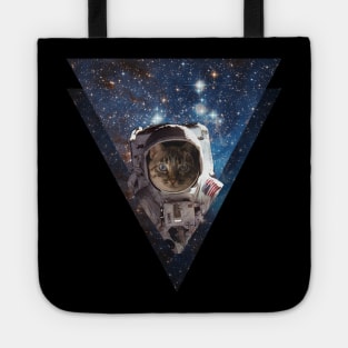 Astronaut Space Cat in Galaxy Tote