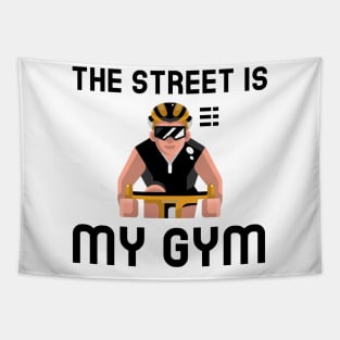 Street Is My Gym - Cycling Tapestry