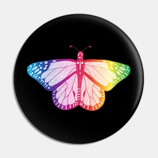 Rainbow Butterfly Pin