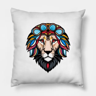 Lion Face T - Shirt Pillow