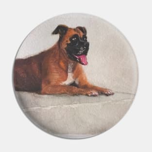 Boxer dog Pin