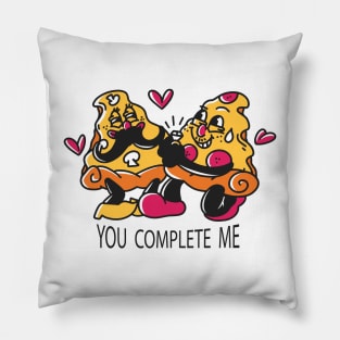 Cartoon Pizza Food Valentines Day Pillow