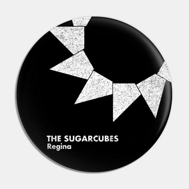 The Sugarcubes / Regina / Minimal Graphic Design Tribute Pin by saudade