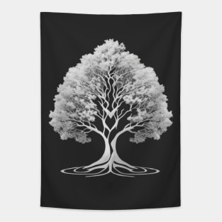 outline art tree Tapestry